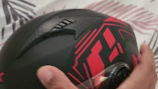 axk helmet red