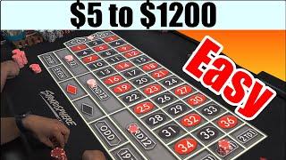 Start at $5 and win $1200 W/ This Roulette Strategy