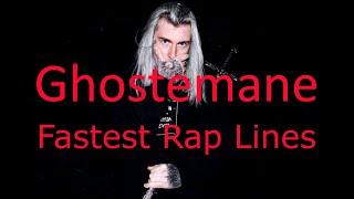 Ghostemane - Fastest rap lines [2020]