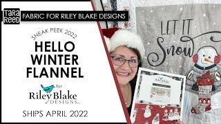 Hello Winter Flannel by Tara Reed for Riley Blake Designs - Sneak Peek