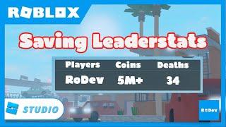 How to Make a SAVING LEADERBOARD in ROBLOX!