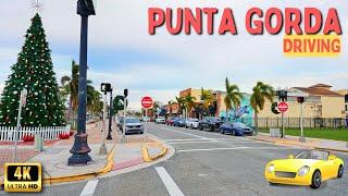 Punta Gorda Florida Driving Through