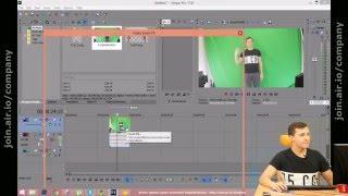 Работа с Chroma Keyer (Хромакей) в Сони Вегас. Разделитель по цветовому фону в Sony Vegas
