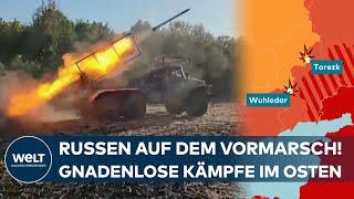 UKRAINE-KRIEG: Heftige Gefechte - Russische Truppen rücken weiter vor - Frontstadt Torezk umzingelt