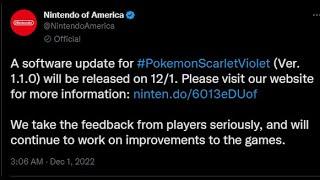 A NEW POKEMON PATCH IS COMING (FINALLY) - Pokémon Scarlet and Violet (Gameplay patch)