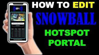 HOW TO EDIT SNOWBALL VOUCHER TYPE HOTSPOT PORTAL