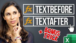 How To Use the new Excel TEXTBEFORE & TEXTAFTER Functions to Save Time on Your Next Project