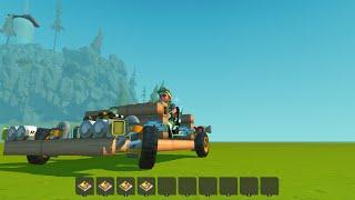 Scrap Mechanic, side lights, turn signals, brake light, reversing light, drift