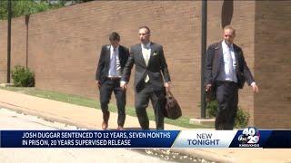 Duggar's family silent as they left the courthouse following today's sentencing