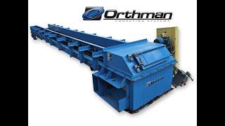 Used 36" Wide x 26' Long Orthman Industrial Belt Conveyor