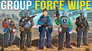 The POWER of a SKILLED GROUP on FORCE WIPE - Rust