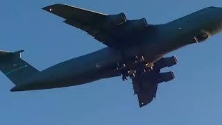 C-5 Galaxy Taking Off - Extremely Loud!!!