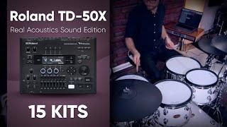 Roland TD-50X Real Acoustics Sound Edition: DOWNLOAD custom kits by drum-tec