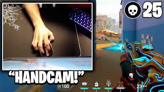 EG DEMON1 SHOWS HIS NEW MOUSE PAD WITH HANDCAM!! FT. KATARINA | VALORANT