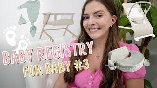 BABY REGISTRY MUST HAVES 2023 | what you really need (from an experienced third time mom)