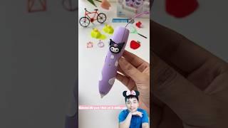 Kuromi 3D pen | Bút vẽ 3D Kuromi đáng eo #kuromi #sanrio #japan #shortviral #kawaii