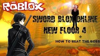 Sword Blox Online How to beat NEW Floor 4 boss!