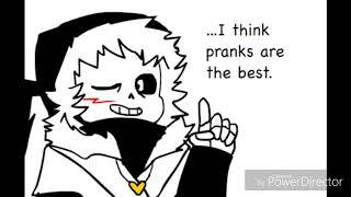 Cross sans prank cross chara comic