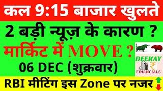 कल 9:15 बाजार खुलते Nifty Prediction For Tomorrow| Banknifty Friday 06 December Market Prediction