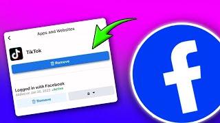 How To Remove Apps & Websites Connected To Facebook Account 2024 - Full Guide