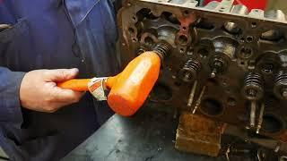 Cylinder Head Service - Installing the Valves and Springs