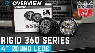 Rigid Industries 360 Series 4in Round White Backlight Driving Beam LED Lights Overview