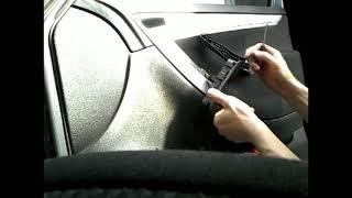 Как снять обшивку карту передней двери CITROEN C4 PICASSO(2012)demontaz tapicerki boczka drzwi przod