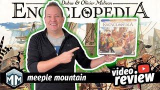 The Making of The Encyclopedia - Encyclopedia How to Play & Review - Boardgame Brody