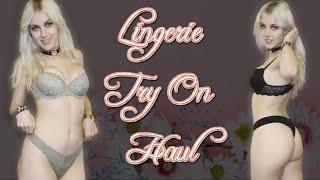 [4K] Lingerie Try On Haul with Mirror View | Athletic Body