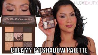 *new* HUDA BEAUTY CREAMY OBSESSIONS *neutral brown* PALETTE + SWATCHES & REVIEW | MagdalineJanet