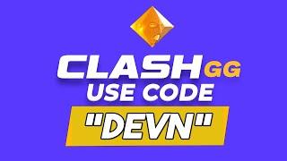 Clash GG Promo Code 2024  ClashGG Code: DEVN 