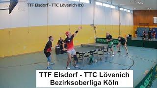 TTF Elsdorf I - TTC Lövenich, Bezirksoberliga Köln