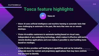 Demo on AI Automation Testing tool TOSCA Eclat Training