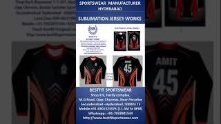 Sublimation Jerseys | Sublimation t-shirts | Sublimation Printing | Bestfit Sportswear | #hyderabad