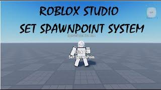 Roblox Studio : How to Make Set SpawnPoint System  ( Give Away Model )