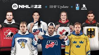 NHL 22 IIHF Update ft. World Juniors, International Teams, and More