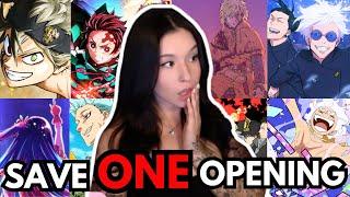 Save only ONE anime opening  (Singers & Bands Edition) | Live Reaction