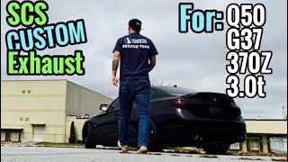 SCS Custom Exhaust EVERYTHING YOU NEED | Speed Culture Custom catback for Q50, G37, 370Z, 3.0t