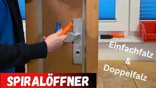 Spiralöffner für Einfach- und Doppelfalztüren | Zerstörungsfreie Türöffnung |