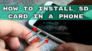 How to insert a micro SD card into a phone