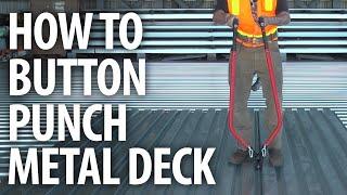 How To Use A Button Punch Manual Sidelap Attachment Tool for Metal Decking. Available for purchase