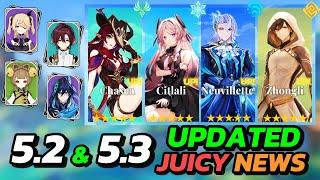 NEW UPDATE! 5.3 DRIP MARKETING | NEW JUICY INFO ON 5.2 | BANNERS | 4-STARS & MORE - Genshin Impact