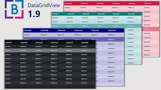 [THEMES] New Bunifu  DatagridView 1.9 with Themes C# vb. Net