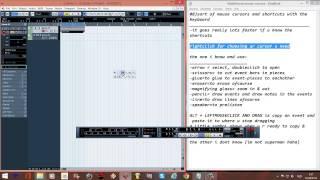 CUBASE TUTORIAL English step by step 08 different cursors and functions