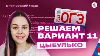 Разбор 11 ВАРИАНТА сборника ЦЫБУЛЬКО | Русский язык ОГЭ