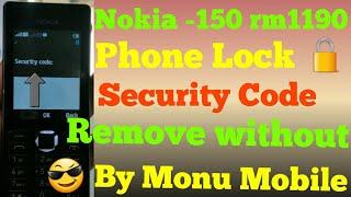 Nokia 150 rm-1190 phone lock Security Code Remove Without box By Monu Mobile 