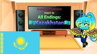 Countryhumans react to All Endings: Kazakhstan