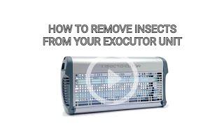 How to remove insects from your Exocutor insect killer unit?