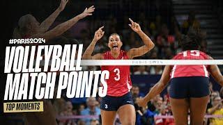 Volleyball Match Point Winners at #Paris2024  | Top Moments