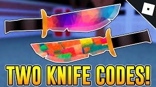 TWO CODES FOR THE PATCHED KNIFE & SUNLIT GLASS KNIFE in SURVIVE THE KILLER | Roblox